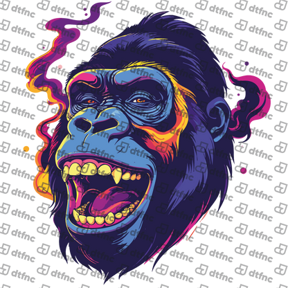Animals - Psychedelic Neon Gorilla
