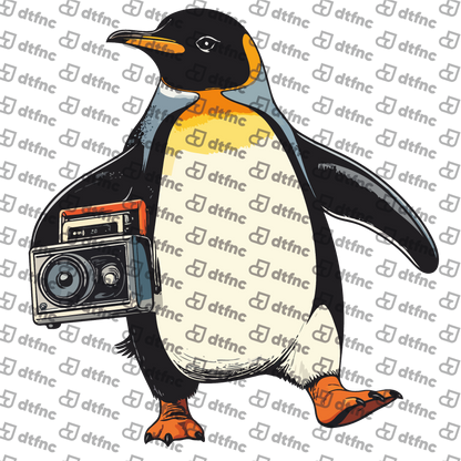 Animals - Vintage Photographer Penguin