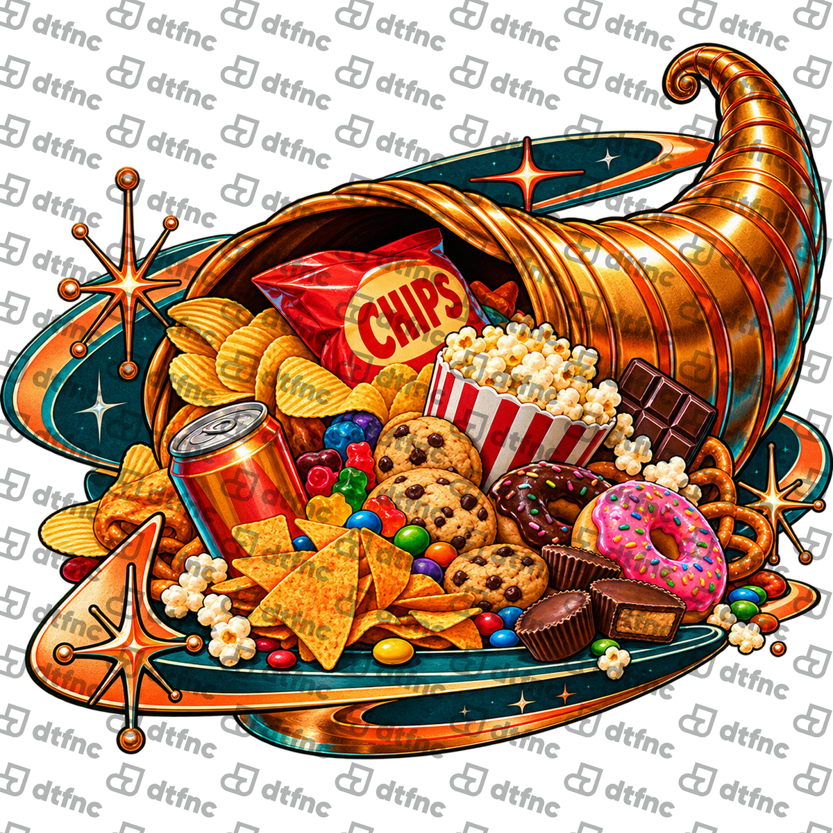 Thanksgiving - The Golden Cornucopia of Snacks