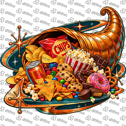 Thanksgiving - The Golden Cornucopia of Snacks