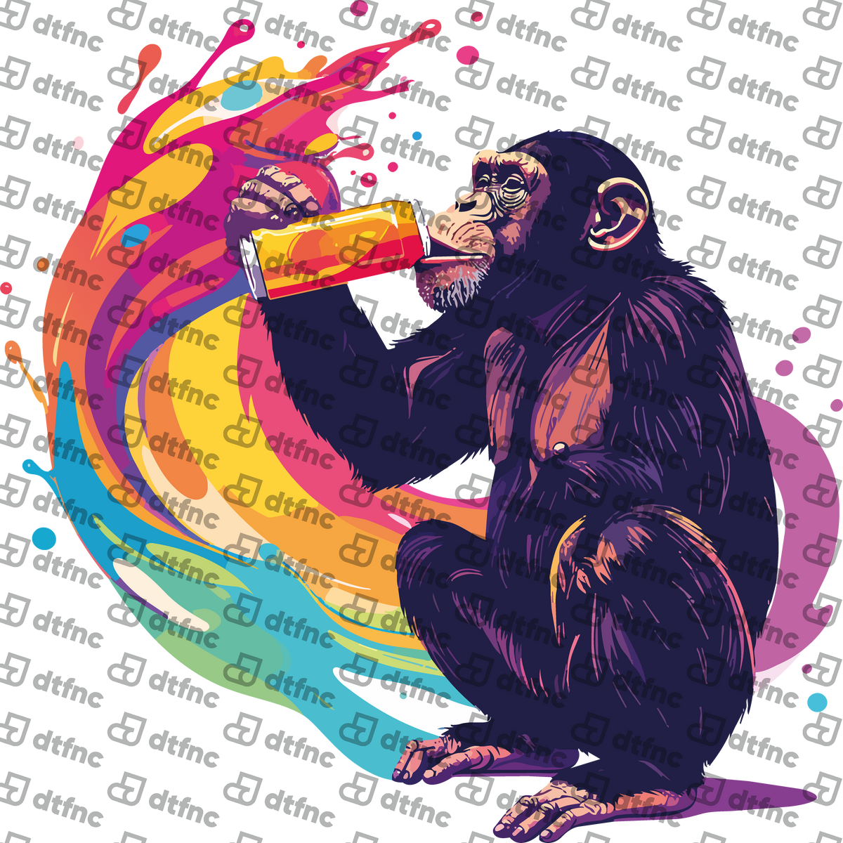 Animals - Retro Energy Drink Chimpanzee