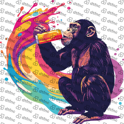Animals - Retro Energy Drink Chimpanzee