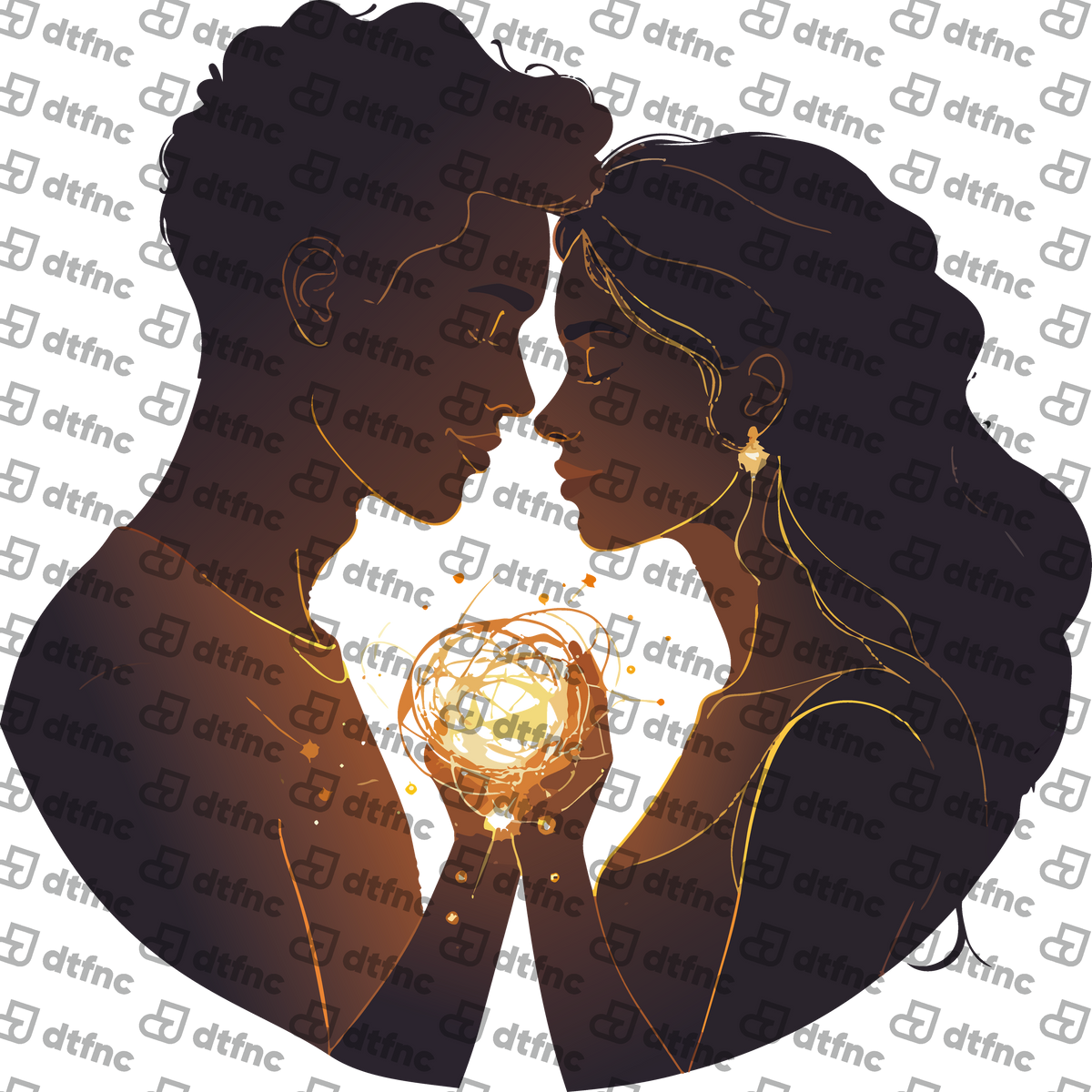 Valentine's Day - Glowing Connection Couple