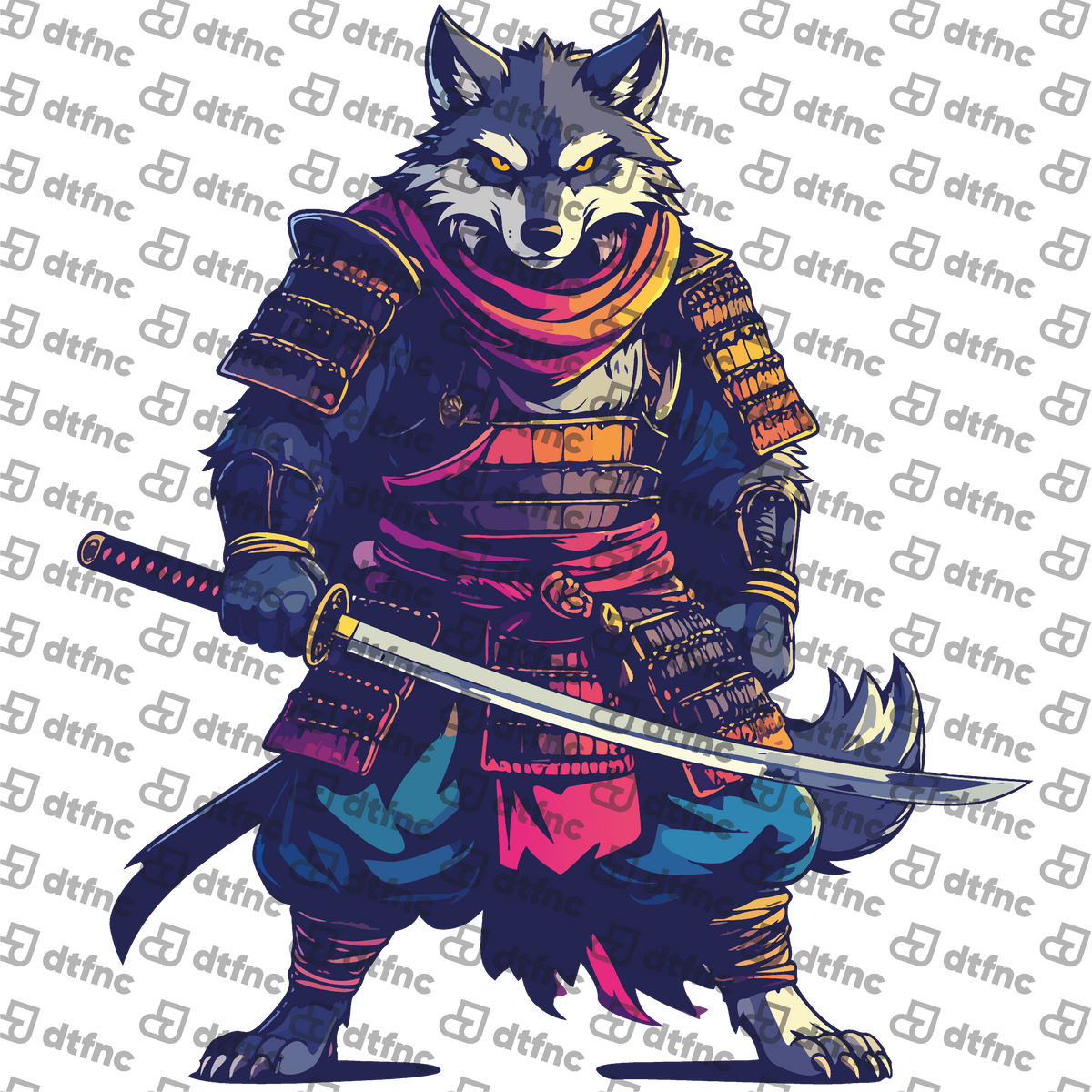 Animals - Samurai Wolf Warrior