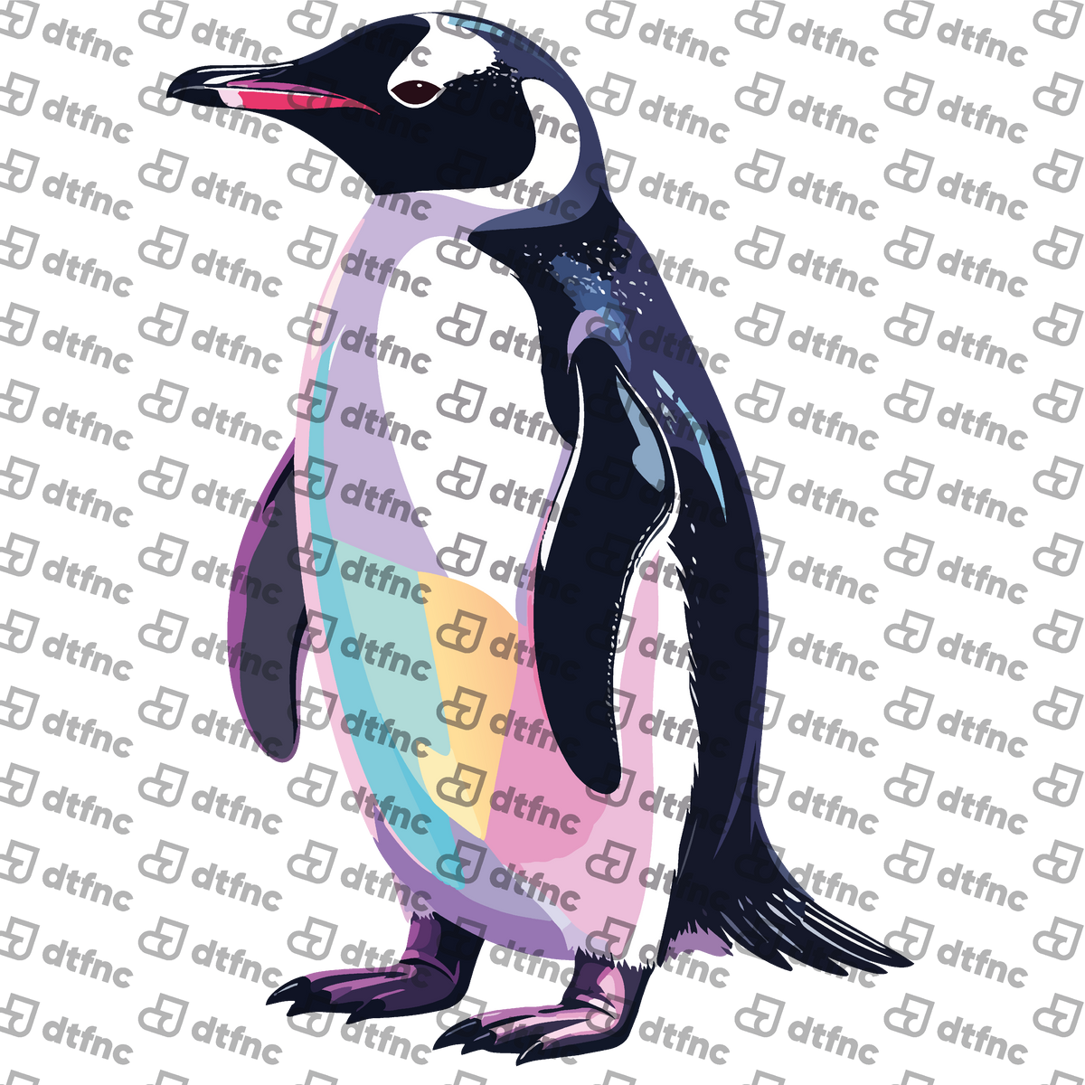 Animals - Pastel Geometric Penguin