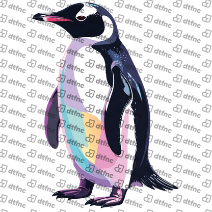 Animals - Pastel Geometric Penguin