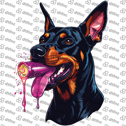 Animals - Neon Crush Doberman