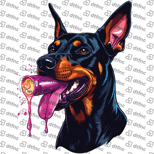 Animals - Neon Crush Doberman