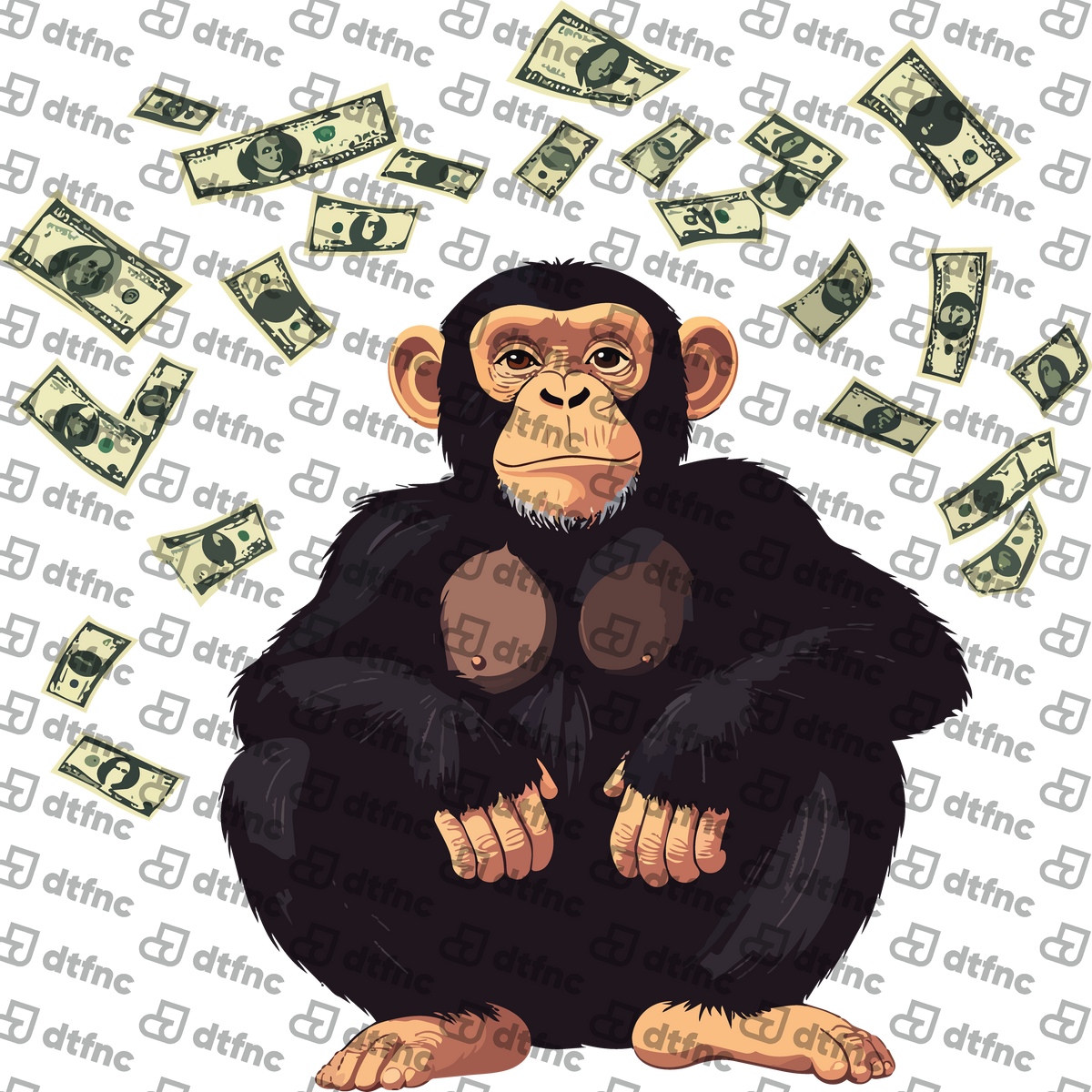 Animals - Money Rain Chimpanzee