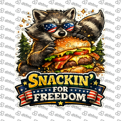 4th of July - Snackin' For Freedom Raccoon