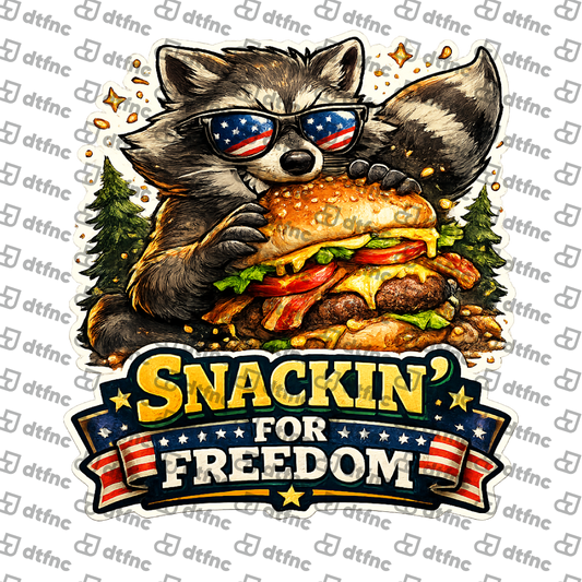 4th of July - Snackin' For Freedom Raccoon