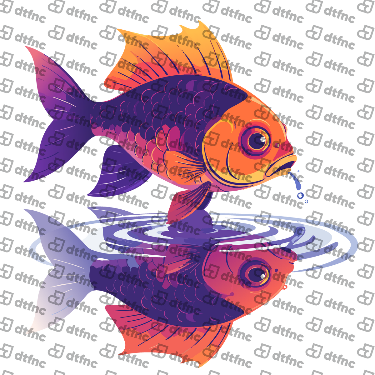 Animals - Vibrant Koi Reflection