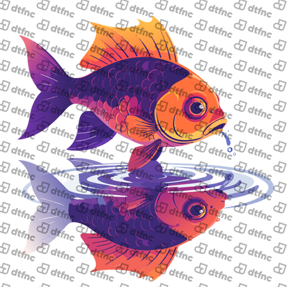 Animals - Vibrant Koi Reflection