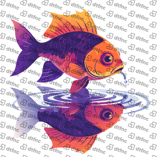 Animals - Vibrant Koi Reflection