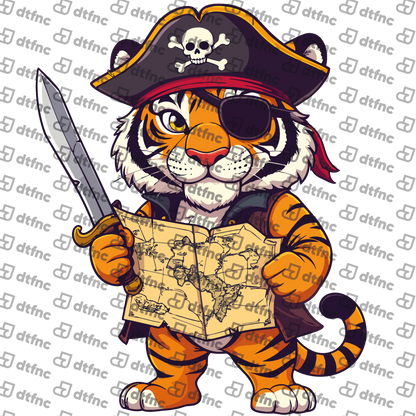 Animals - Treasure Map Pirate Tiger