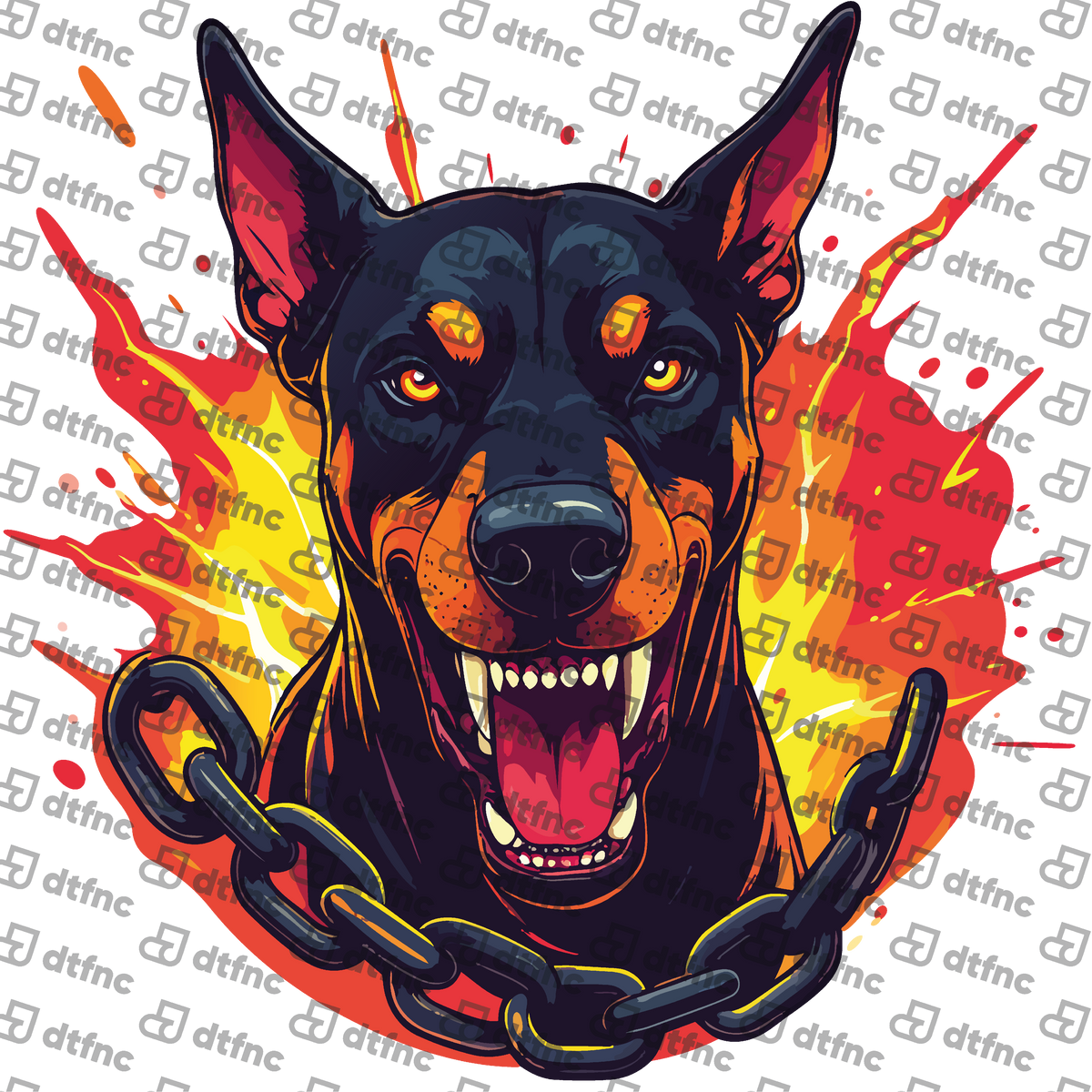 Animals - Hellfire Chain Doberman