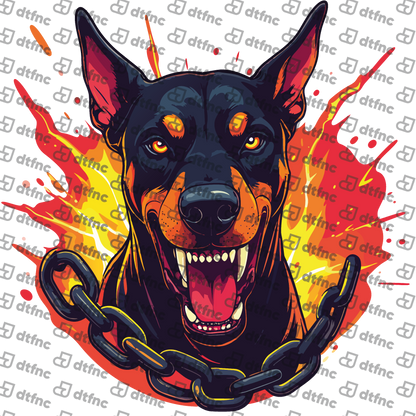 Animals - Hellfire Chain Doberman