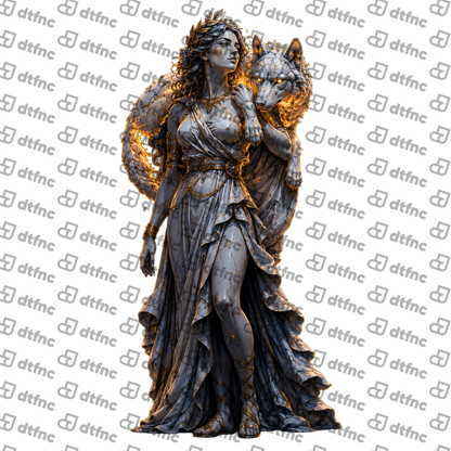 Art - Golden Wolf Guardian