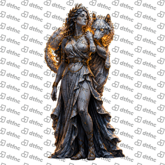 Art - Golden Wolf Guardian