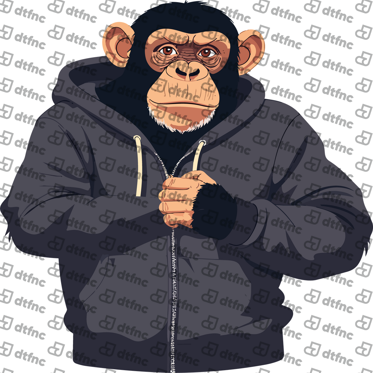 Animals - Chimpanzee in Hoodie