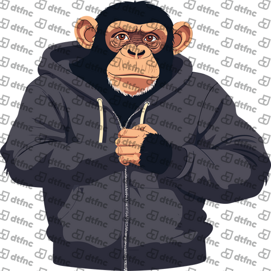 Animals - Chimpanzee in Hoodie