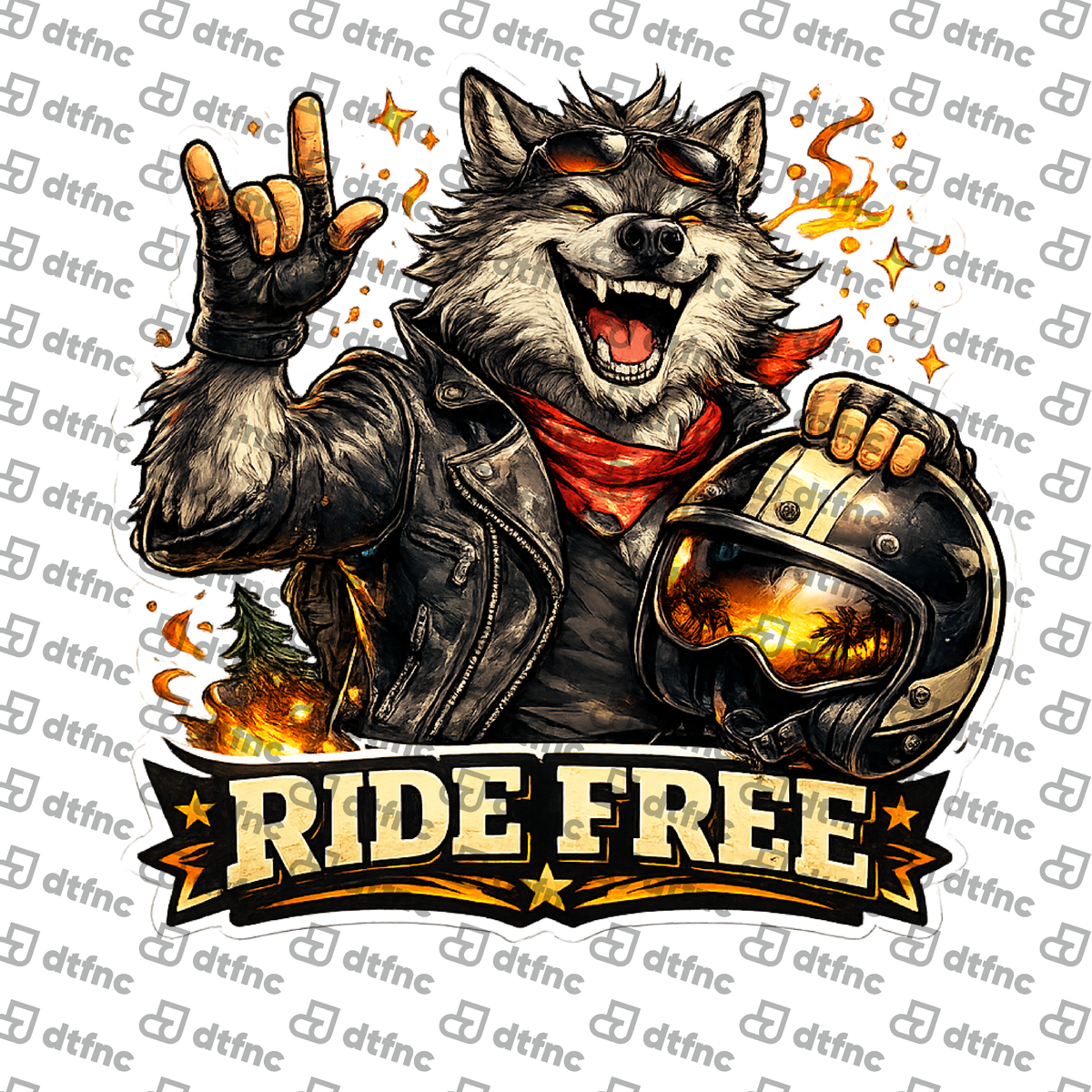 4th of July - Ride Free Wolf