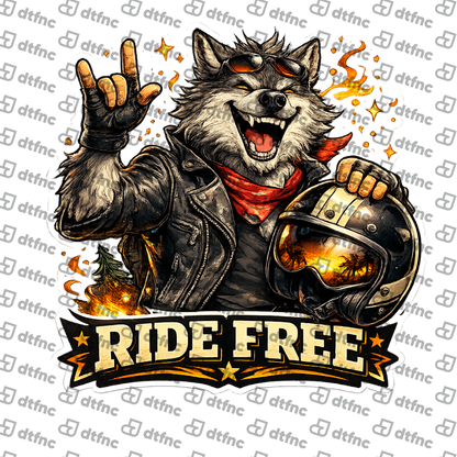 4th of July - Ride Free Wolf