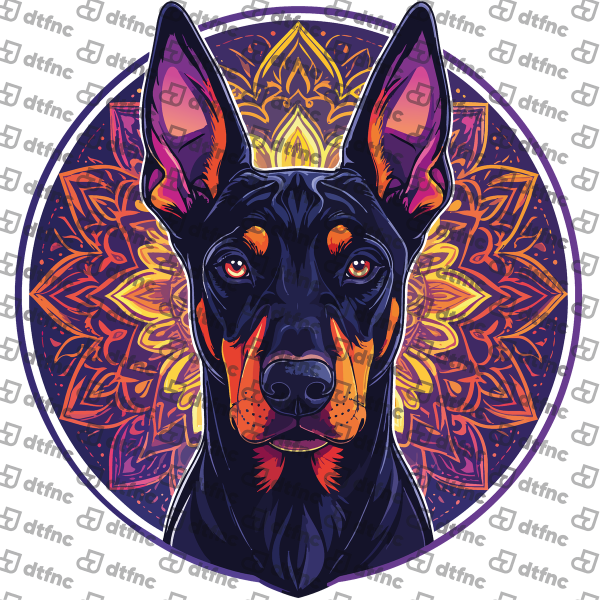 Animals - Mystical Mandala Doberman