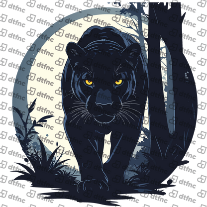 Animals - Moonlit Prowling Panther