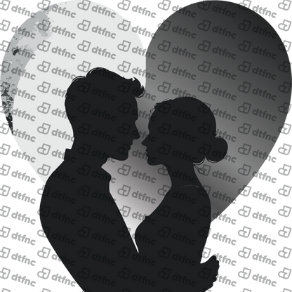 Valentine's Day - Heart-Shaped Moonlight Silhouette