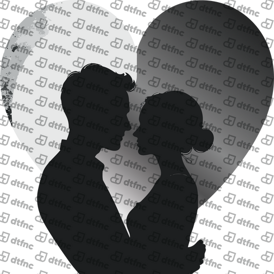 Valentine's Day - Heart-Shaped Moonlight Silhouette