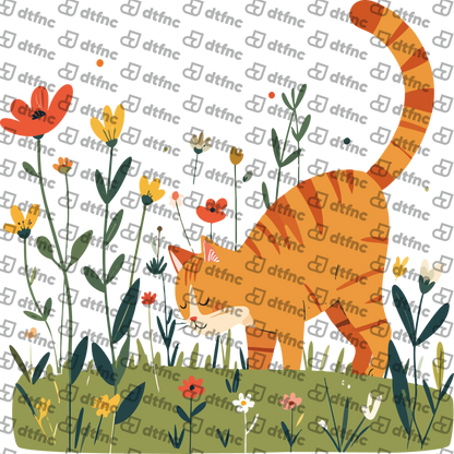Animals - Curious Garden Cat
