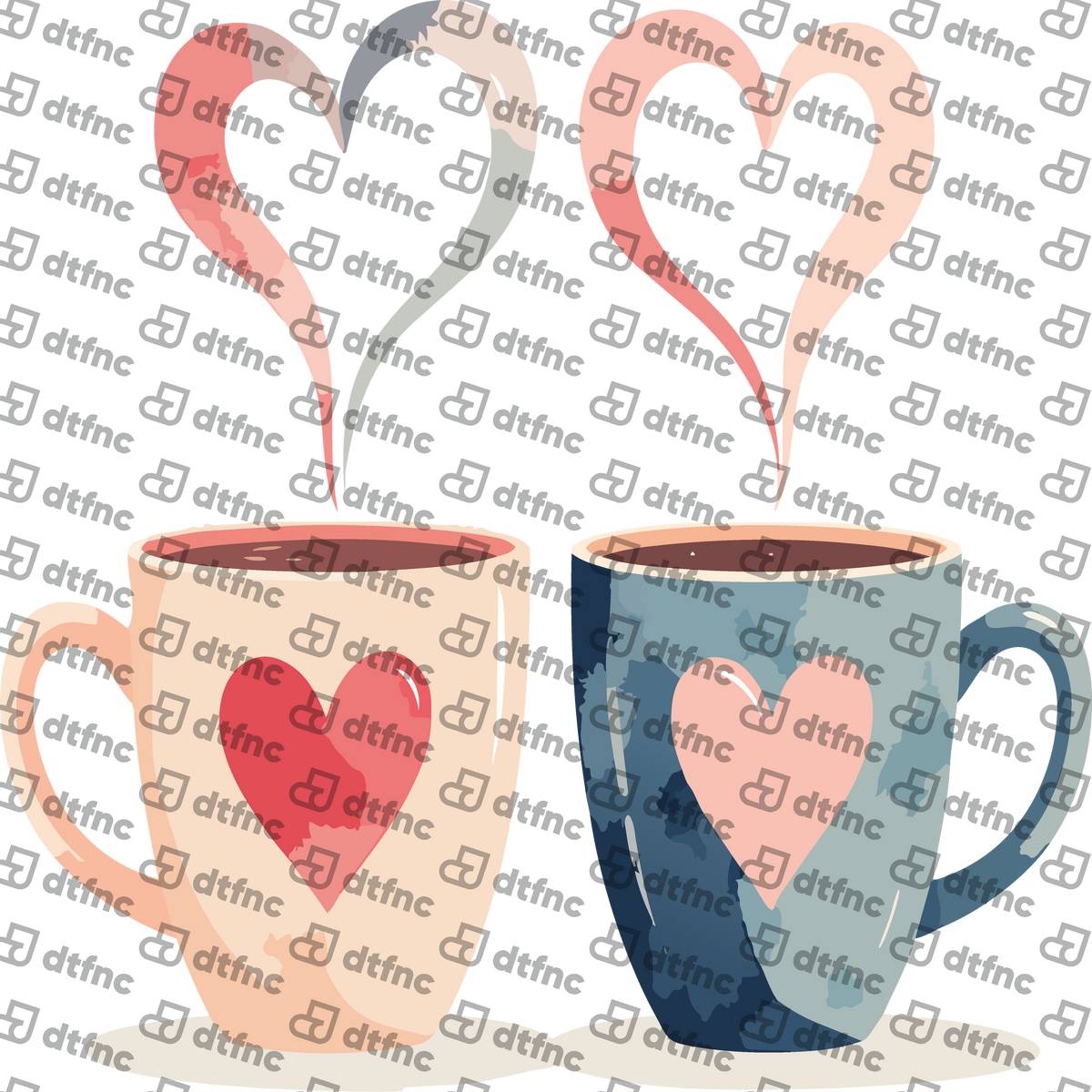 Valentine's Day - Steaming Hearts Coffee Mugs