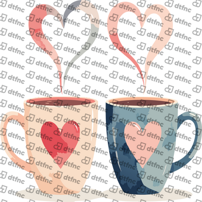 Valentine's Day - Steaming Hearts Coffee Mugs