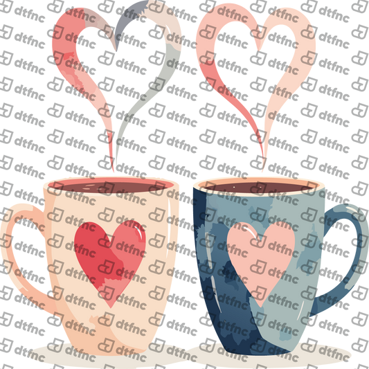 Valentine's Day - Steaming Hearts Coffee Mugs