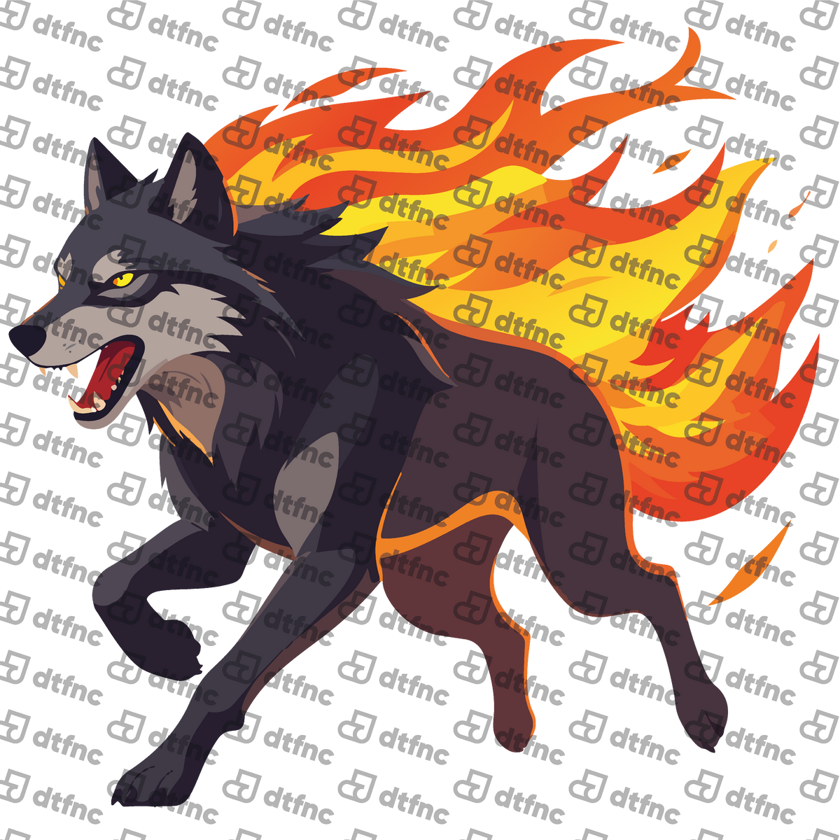 Animals - Blazing Inferno Wolf