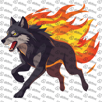 Animals - Blazing Inferno Wolf