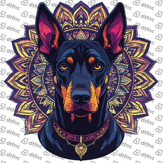 Animals - Mystic Doberman Mandala