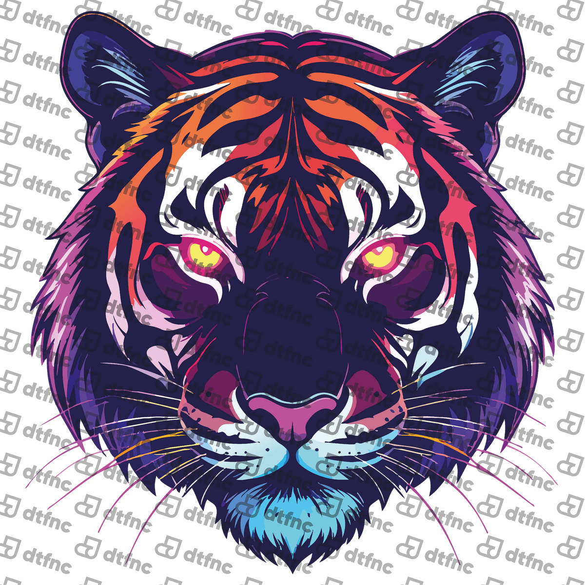 Animals - Neon Synthwave Tiger
