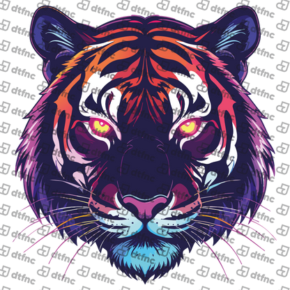Animals - Neon Synthwave Tiger