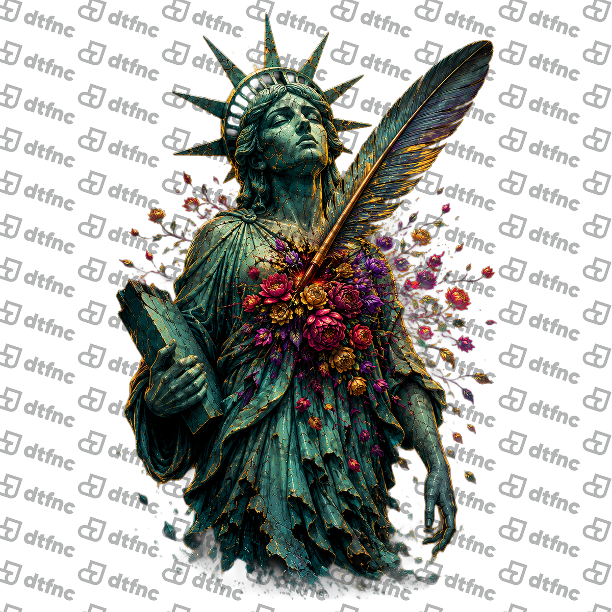 Art - Blooming Liberty Quill