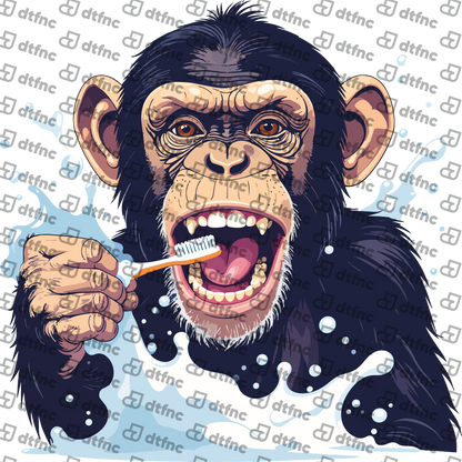 Animals - Fresh Brushing Chimpanzee