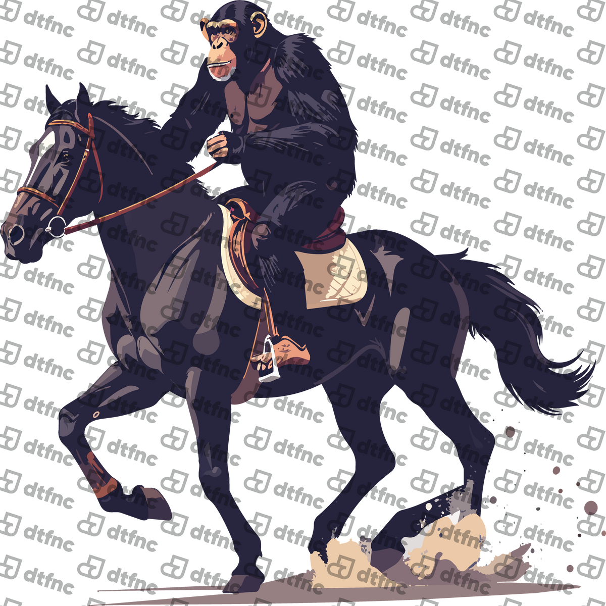 Animals - Equestrian Warrior Chimpanzee