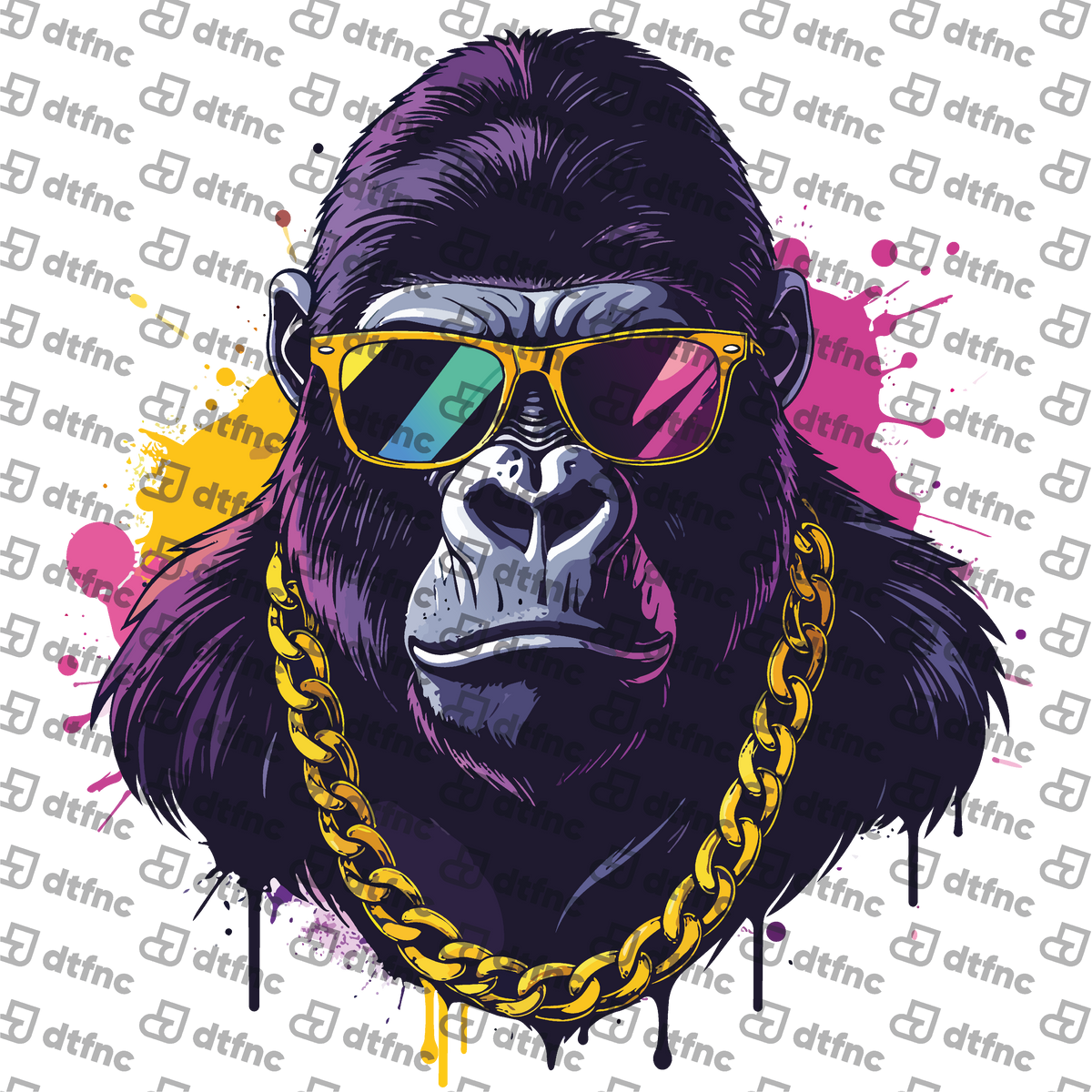 Animals - Neon Swag Gorilla