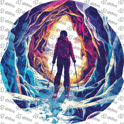 Winter Olympics - Radiant Ice Cave Skier