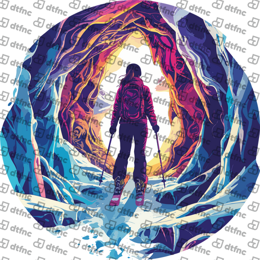 Winter Olympics - Radiant Ice Cave Skier
