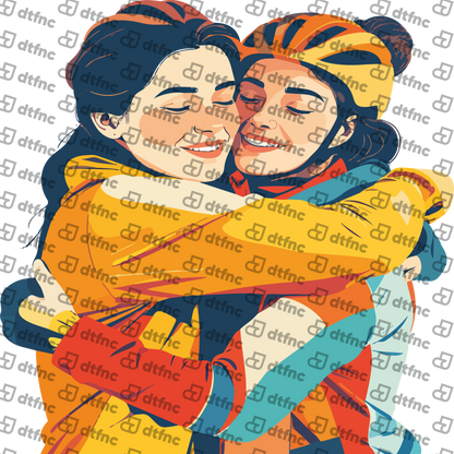 Winter Olympics - Victory Embrace Moment