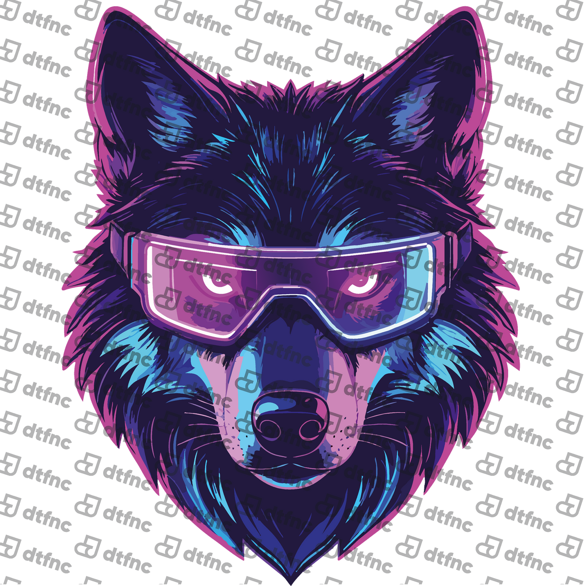 Animals - Neon Visor Wolf
