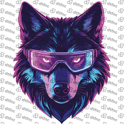 Animals - Neon Visor Wolf