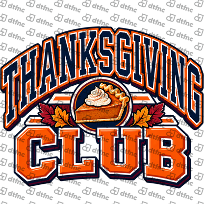 Thanksgiving - Thanksgiving Club Pumpkin Pie